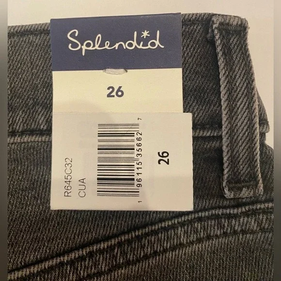 NWT Splendid Woman's Your Perfect Pair Jeans Size‎ 26 Inseam 32" Black $178 MSRP - Picture 11 of 13